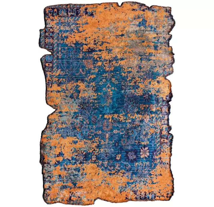 Ковер современный AMORPH NAVY BLUE 250X200 см.  (NRC00294) синий, оранжевый