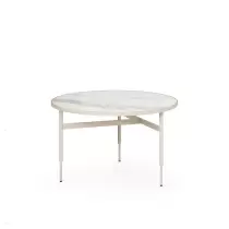 Стол журнальный GIO COFFEE TABLE ANGORA MICHELANGELO  70X70X42 СМ. (ROM01396_1)