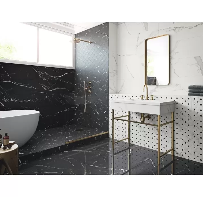Керамическая плитка MARMOREA MARQUINA  59X59 PUL. Черный 59X59X10 (NCR00955)