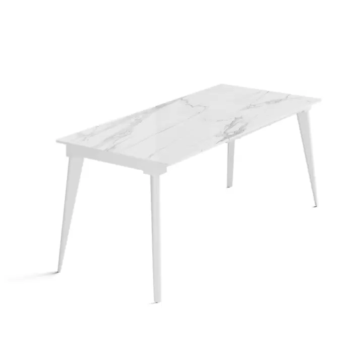 Стол обеденный AUSTRI DINING TABLE WHITE GLOSSY WHITE MARBLE  180X80X75 СМ. (NRM00774)