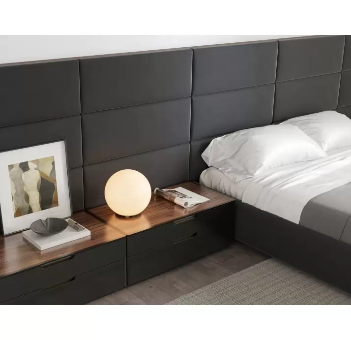 Тумба прикроватная MONTE ROSA NIGHTSTAND BLACK WALNUT  90X47X37 СМ. (NRM06020)