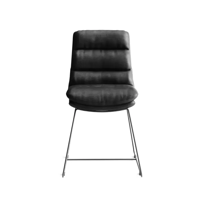 Стул интерьерный CLASS CHAIR КОЖА (Cat. D) OVIS BLACK LEATHER  Черный (NRM05585)