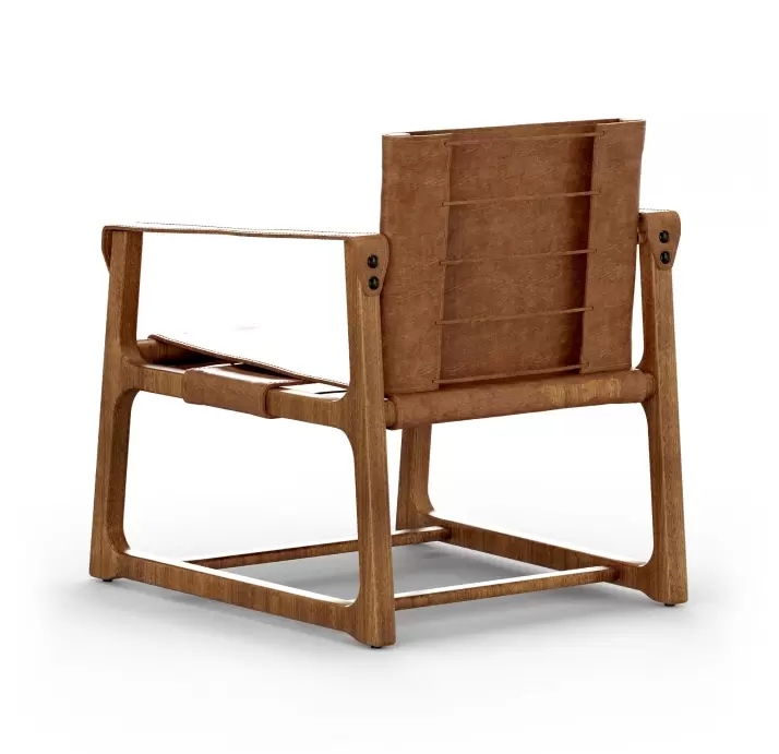 Кресло NORDEN 68/Натуральная кожа HD1101/Naturel Walnut/