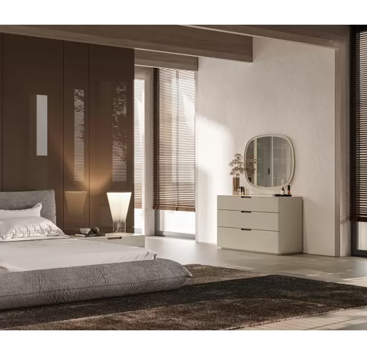 Тумба прикроватная MONTE ROSA NIGHTSTAND CREAM REVE DE REY PERLA  90X47X37 СМ. (NRM06018)