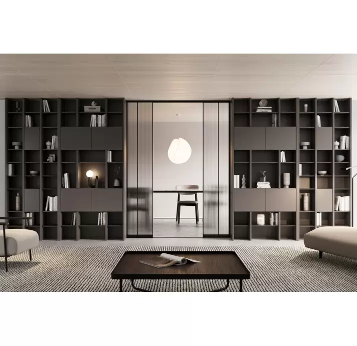 Стеллаж прямой SIENA BOOKSHELF FUME FUME  110X32X278 СМ. (NRM05976)