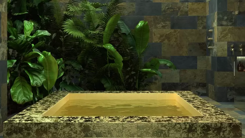 Golden stone