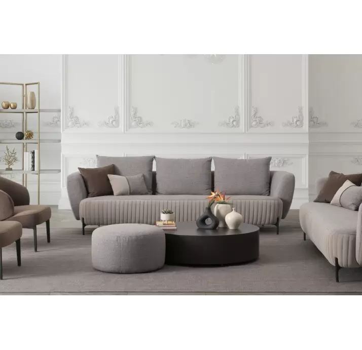 Пуф CHELSEA POUF 60X60X35 см. MEGASOFT M104 (NRM05946)