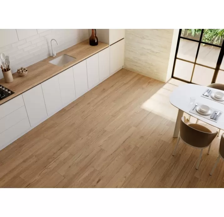 Керамическая плитка JUNGLA IROKO  ANTI. 19,5X120 R Коричневый 120X20X10 (NCR00852)