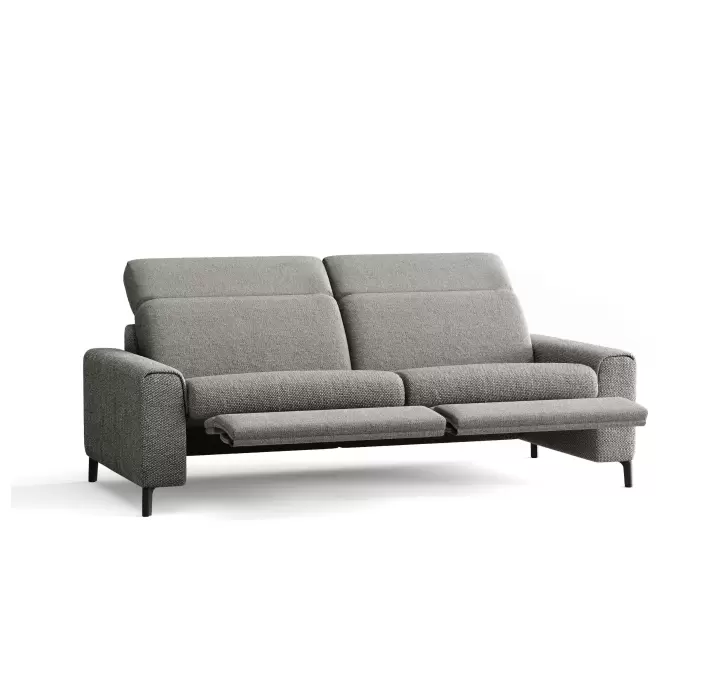 Диван FONTANE B100-220-100B/55/AMIRI CARBON/BULTEX/01BL/E,E