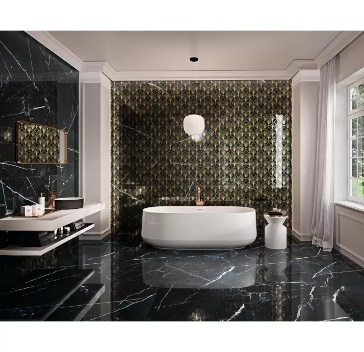 Керамическая плитка RODAPIE BLACK CALACATTA  8X90X9 (NCR02328)