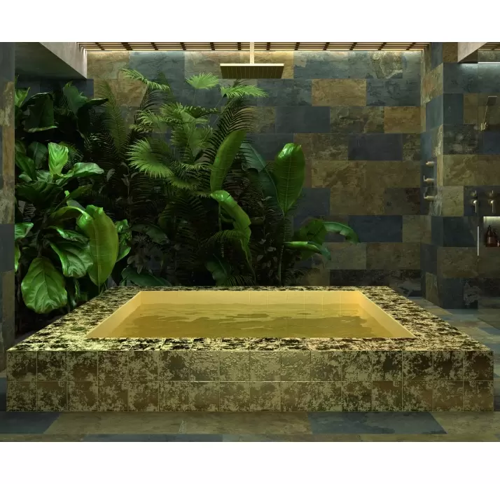 Керамическая плитка GOLDEN STONE GLOSSY 14,7X14,7  14,7X14,7X8 (NCR02044)