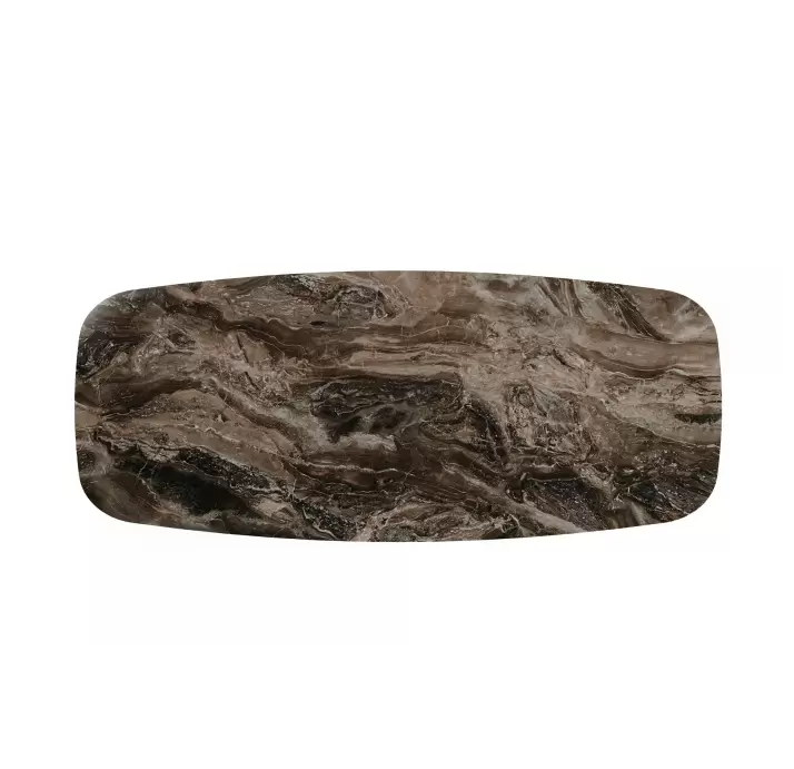 Стол обеденный AVALON DINING TABLE BROWN MATT BROWN MARBLE  240X110X75 СМ. (NRM06061)