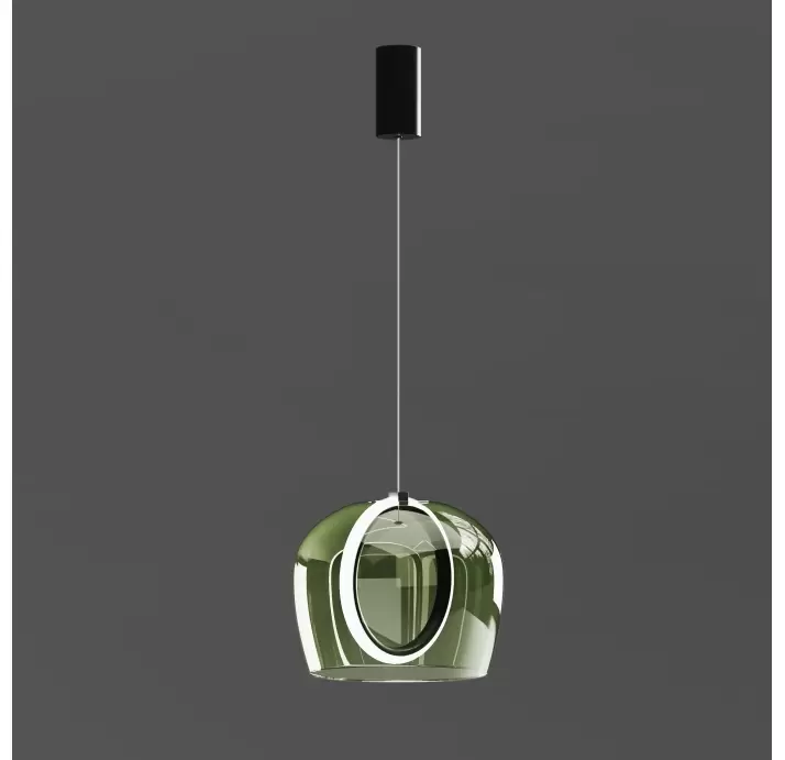 Светильник подвесной PINTA PENDANT LAMP ALFA VERDE NERO 30X30X23 СМ. (NRM05451)