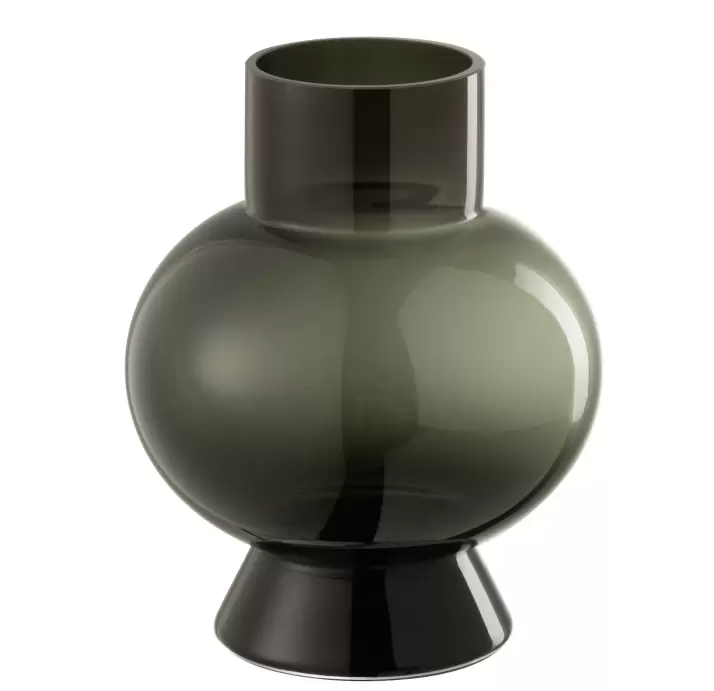 Ваза настольная BLACK VASE 18X18X22 СМ. (NRM06146)
