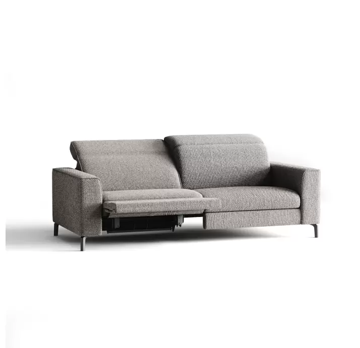 Диван FRATINO B100-220-100B/56/AMIRI CARBON/BULTEX/01BL/R