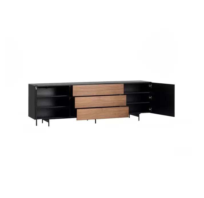 Комод CUSTOM SIDEBOARD GRPC GLASS GRPC GLASS WALNUT 230X45X73 СМ. (NRM00430)