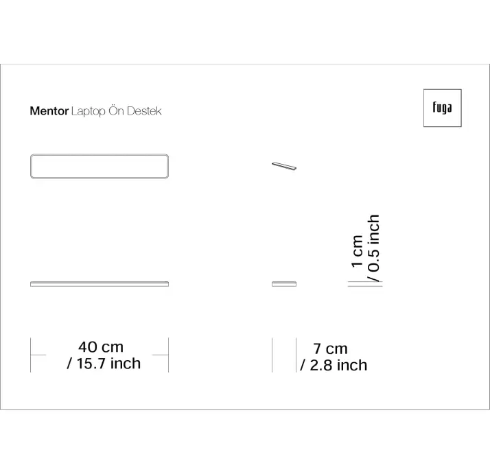 Подлокотник настольный MENTOR KEYBOARD PAD (FUG00071)