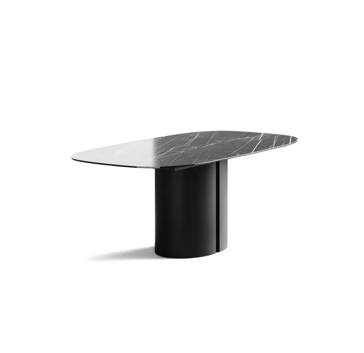 Стол обеденный CRESCEND DINING TABLE CRESCEND BLKT THUNDER NIGHT  220X100X75 СМ. (NRM05535)