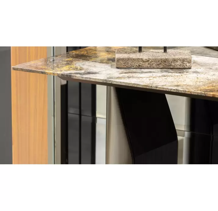 Консоль напольная FREYA CONSOLE TABLE Matte Ral 080 30 05 MARBLE AURA - 138X45X74,5 СМ. (FUG00023)