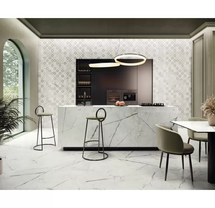 Керамическая плитка LIGHT CALACATTA SATIN  60X120X9 (NCR02326)