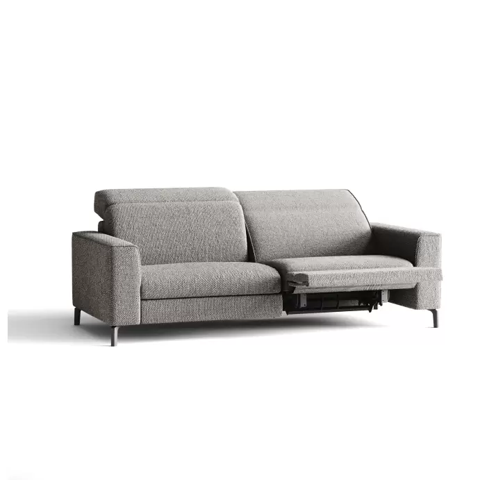 Диван FRATINO B100-220-100B/56/AMIRI CARBON/BULTEX/01BL/R