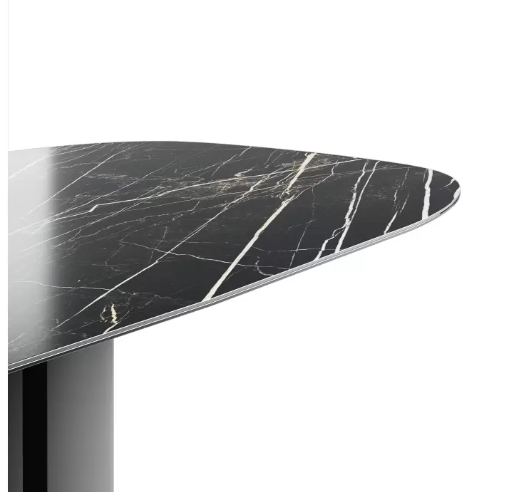 Стол обеденный CRESCEND DINING TABLE CRESCEND BLKT THUNDER NIGHT  220X100X75 СМ. (NRM05535)