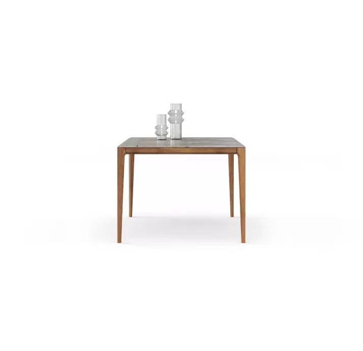 Стол обеденный PURA DINING TABLE Nat. wal. veneer MARBLE AURA  200X100X76 СМ. (FUG00179)