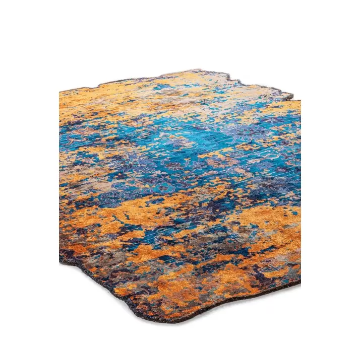 Ковер современный AMORPH NAVY BLUE 250X200 см.  (NRC00294) синий, оранжевый