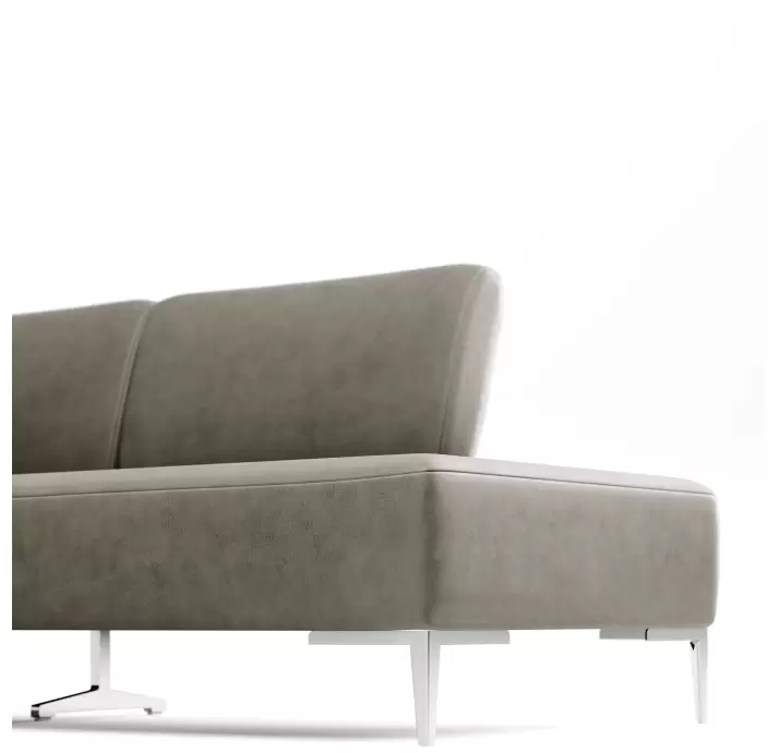 Диван WAVE B100-300-240T/58/KENIA SMOKE/BULTEX/01BR BRUSHED/E,E
