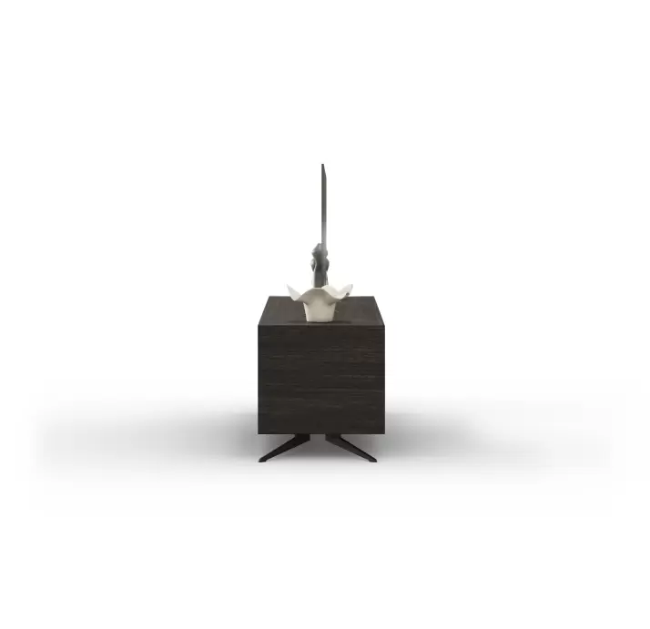 Тумба под ТВ VOYD TV STAND Anthracite walnut veneer Anthracite walnut veneer Reflective glass 200X45