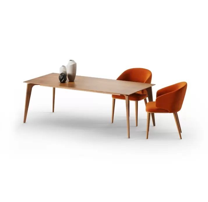 Стол обеденный MARGO DINING TABLE Nat. wal. veneer Natural walnut veneer  220X100X75 СМ. (FUG00178)