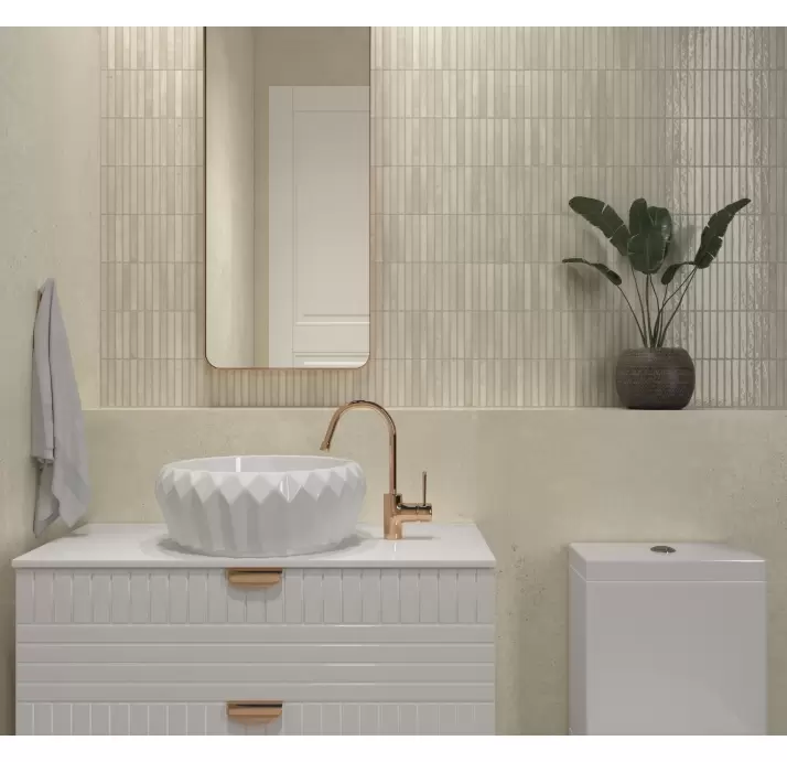 Керамическая плитка KIT-KAT MOSAIC IVORY GLOSSY 11,5X23,1  11,5X23,1X6 (NCR02078)