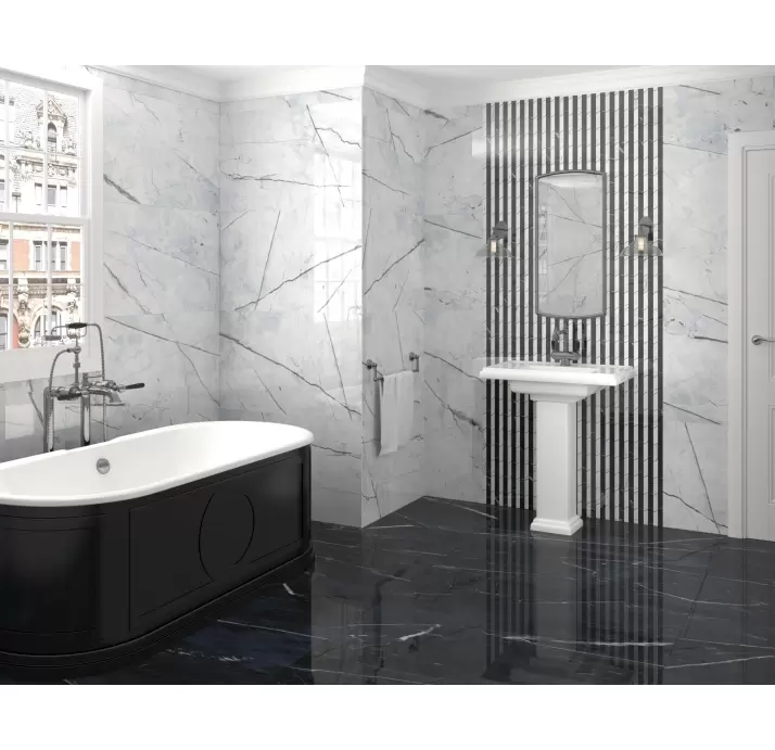 Керамическая плитка RODAPIE BLACK CALACATTA  8X90X9 (NCR02328)