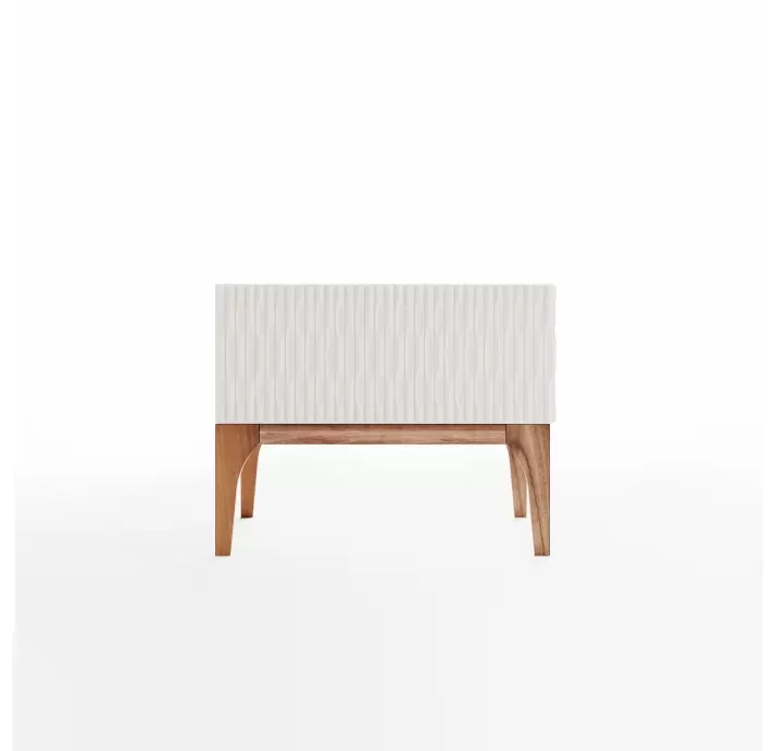 Тумба прикроватная LUSSO NIGHTSTAND CREAM WALNUT CREAM 62X49X40 СМ. (NRM00223)