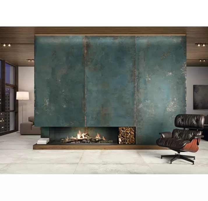 Керамическая плитка DISTRITO ZINC     120X120 REC. Бирюзовый 120X120X10 (NCR00592)