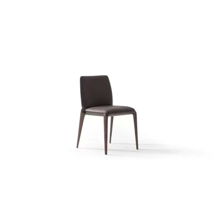 Стул интерьерный AVIATOR CHAIR Leather GREY  AMERICAN WALNUT (NRM05760)