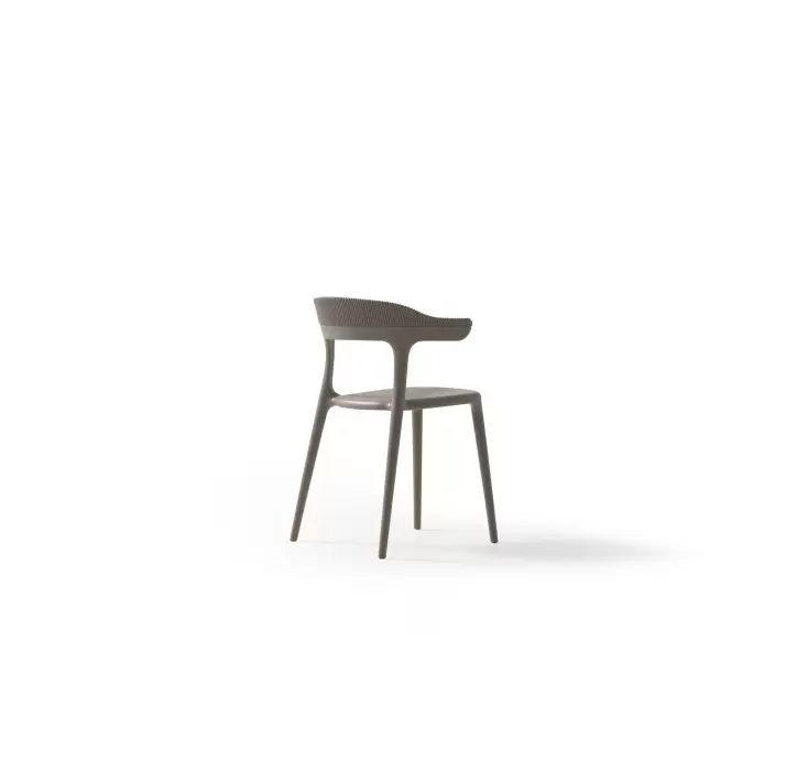 Стул интерьерный LUNA CHAIR POLYPROPYLENE 1 BEIGE  Бежевый (NRM05791)