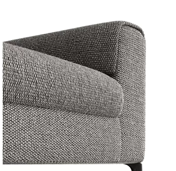 Диван FONTANE B100-220-100B/55/AMIRI CARBON/BULTEX/01BL/