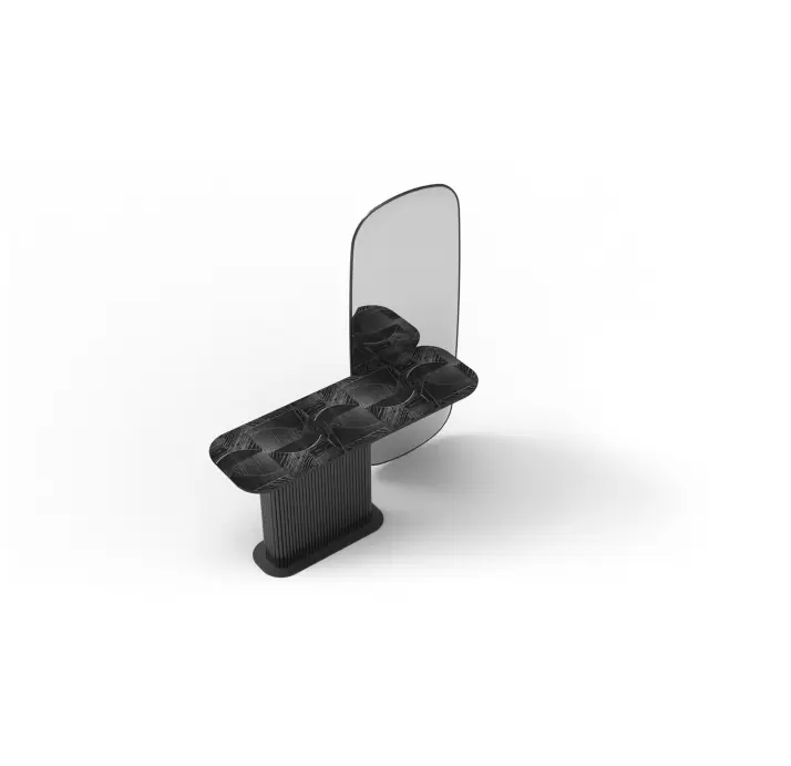 Консоль напольная METIS CONSOLE BLACK WOOD BLACK WOOD BLACK 150X45X76 СМ. (NRM05879)