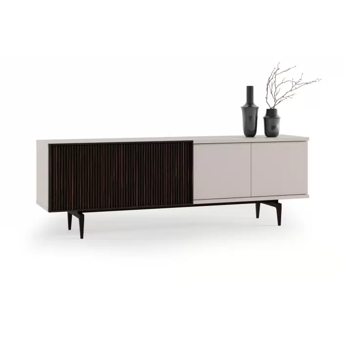 Комод MARTINA SIDEBOARD CREAM CREAM AMERICAN WALNUT 208X54X79 СМ. (NRM05894)