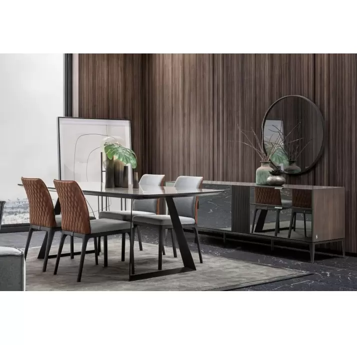 Стул интерьерный MESSINA CHAIR unknown AUBERGINE  Черный (NRM05786)