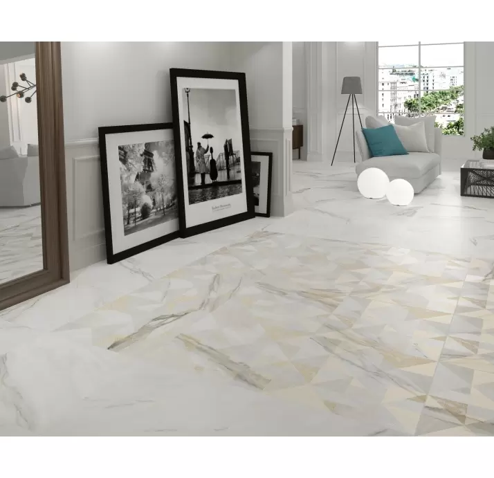 Керамическая плитка RODAPIE CALACATTA SUPERWHITE SATIN 9,5X60  9,5X60X9 (NCR02346)