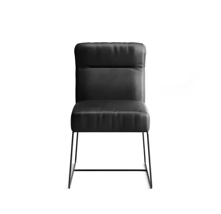 Стул интерьерный RALPH CHAIR КОЖА (Cat. E) TOUCH NERO  Черный (NRM05586)
