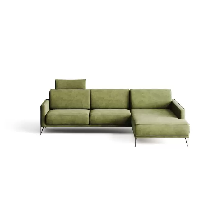 Диван MILLER B92-290-159L/58/CAMINO OLIVE/BULTEX/03BL BLACK/E,R