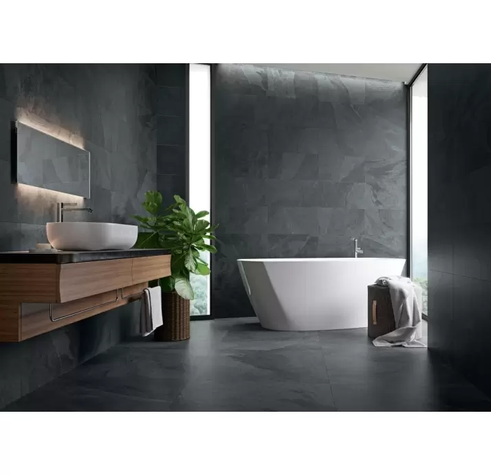 Керамическая плитка ANNAPURNA NEGRO 20  80X80 REC. Черный 80X80X20 (NCR00060)
