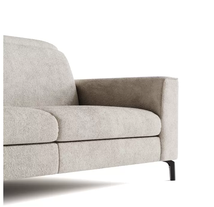 Диван FRATINO B100-220-100B/56/VIVA ANGORA /BULTEX/01BL/