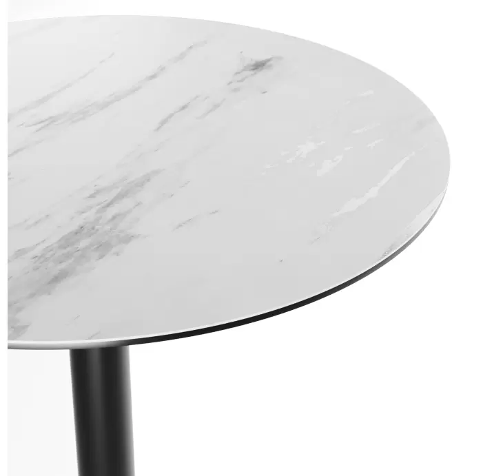 Стол обеденный TOKYO BAR TABLE HYDRO LIFT BLACK PALISSANDRO  80X80X114 СМ. (NRM00456)